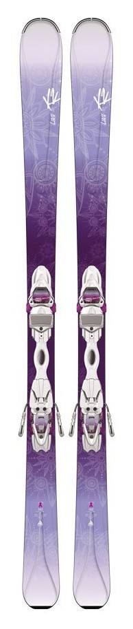 Лижі гірські (комплект) K2 LUVIT 76+ER3 10 142см White/purple (1050405.141.1+1051109.141.2), укр, укр