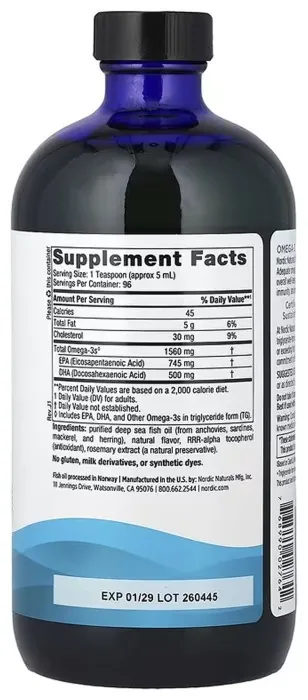 Omega-3 - 473ml Lemon