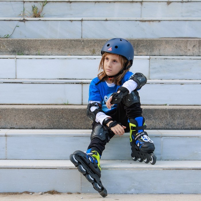Ролики Rollerblade Microblade black-blue, укр, укр