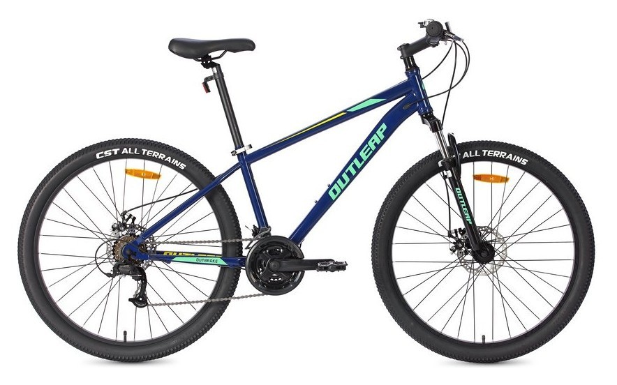 Велосипед Outleap Outbrake 27,5" L Blue Turquoise, укр, укр