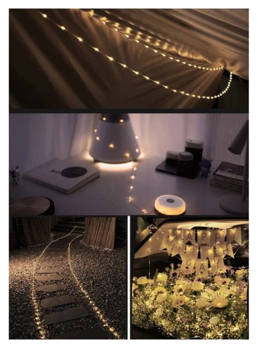 Кемпінговий ліхтар-гірлянда NexTool Milky Way, біла (10 метрів)