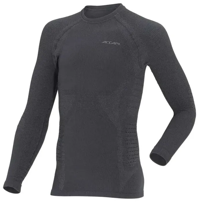 Термофутболка з довгим рукавом дитяча Accapi Ergowool, Iron/Black, XS/S