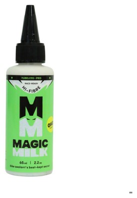 Герметик для безкамерних покришок синтетичний латексний  OKO Magik Milk Tubeless PRO 65 мл без аміаку, гіпоалерг., сумісний з CO2, не згортається