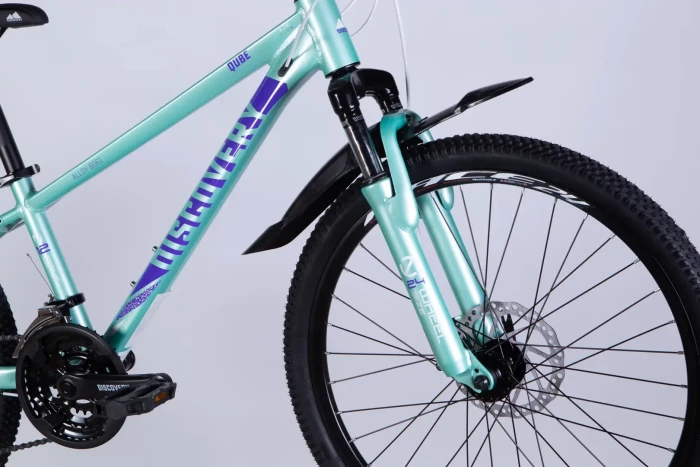 Велосипед AL 24" Discovery QUBE DD CS рама-11,5" свiтло-бiрюзовий 2025