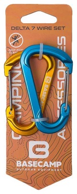 Набор алюминиевых карабинов Base Camp Delta 7 Wire Set, 2 шт, Blue/Orange