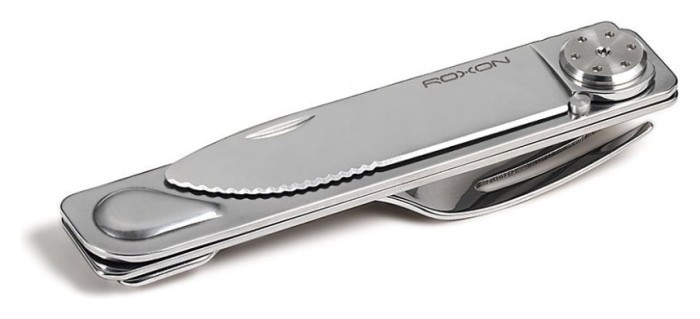 Набір столових приладів Roxon C3 2в1 (ніж, виделка), нержавіюча сталь, магнітне з'єднання, укр, укр