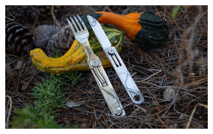 Набір столових приладів Roxon C3 2в1 (ніж, виделка), нержавіюча сталь, магнітне з'єднання, укр, укр