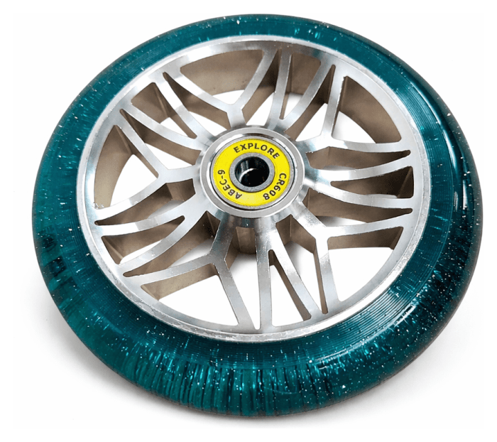 Колесо Explore Cosmos Silver/Сyan 120мм, укр, укр