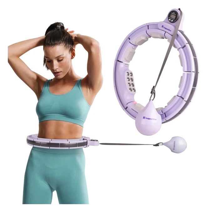Хула-хуп з магнітами та обважнювачами inSPORTline Weight Hoop Pro 69-105 см