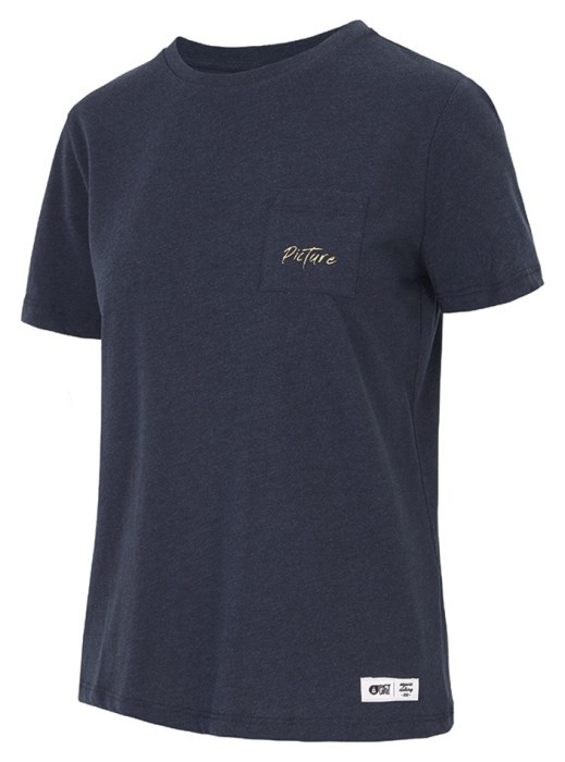 Футболка Picture Organic Tessa для жінок dark blue melange, укр, укр