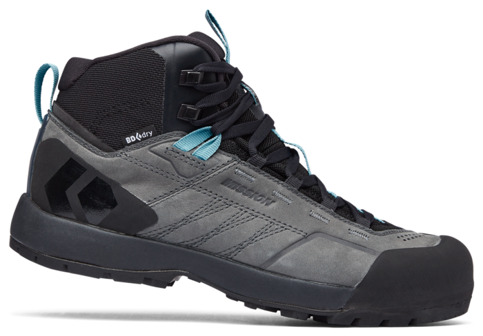 Напівчеревики жіночі Black Diamond W Mission LTHR MD WP, Steel Grey/Costal Blue, 7,5