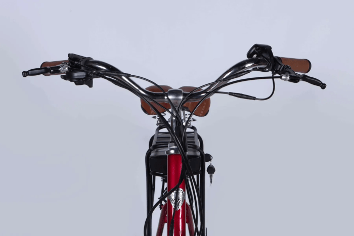 Велосипед з електроприводом 28" AL Dorozhnik eCORAL DD FR рама-19" 36B 12.5А*г 500Вт рубіновий YS 7496 2025