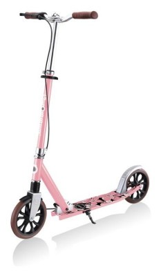 Самокат GLOBBER серії NL205 DELUXE, з ручним гальмом, пастельно-рожевий, 100кг, 8+