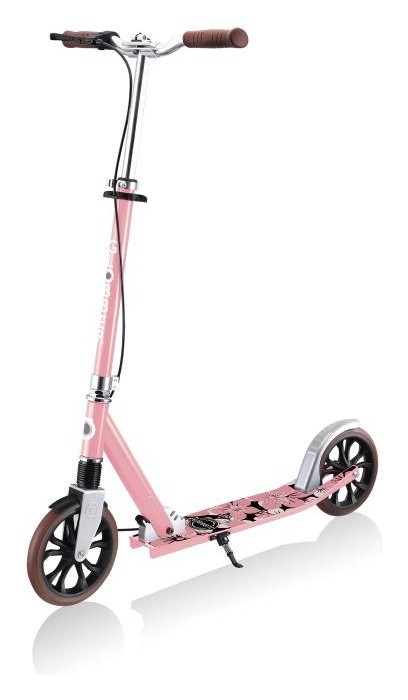 Самокат GLOBBER серії NL205 DELUXE, з ручним гальмом, пастельно-рожевий, 100кг, 8+, укр, укр