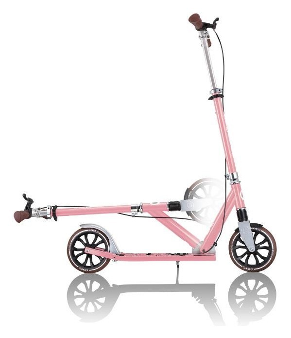 Самокат GLOBBER серії NL205 DELUXE, з ручним гальмом, пастельно-рожевий, 100кг, 8+, укр, укр