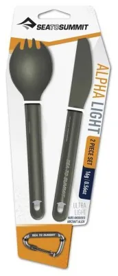 Туристичні столові прилади Sea to Summit AlphaLight Cutlery Set 2pc (Knife and Spork) 2025