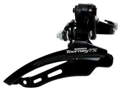 Перемикач перед. верхній хомут в/тяга  max-48T под трубу 31,8мм чорний SHIMANO FD-TZ510