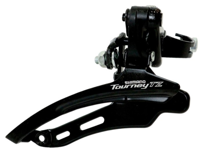 Перемикач перед. верхній хомут в/тяга  max-48T под трубу 31,8мм чорний SHIMANO FD-TZ510, укр, укр