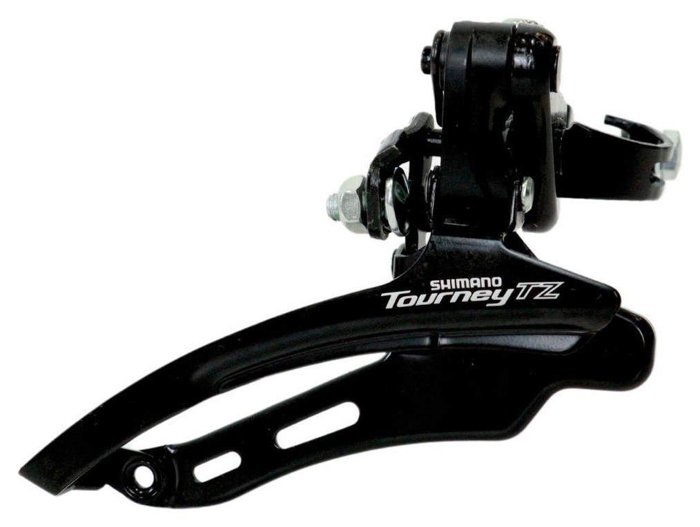 Переключатель перед. верхний хомут в/тяга max-48T под трубу 31,8мм черный SHIMANO FD-TZ510