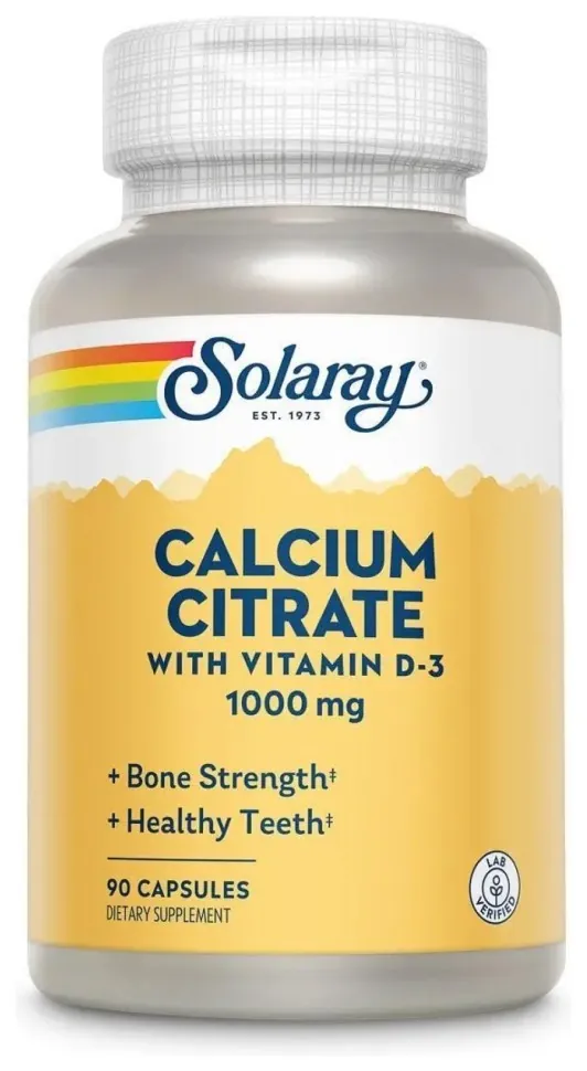 Calcium w/ D3 Citrate 1000mg - 90 caps