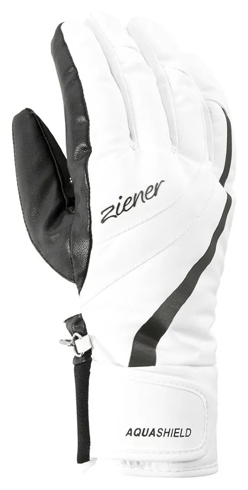 Ziener рукавички лижні Kitty W white 6 (6)