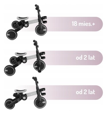 Биговел-велосипед 3 в 1 MoMi FILO Gray