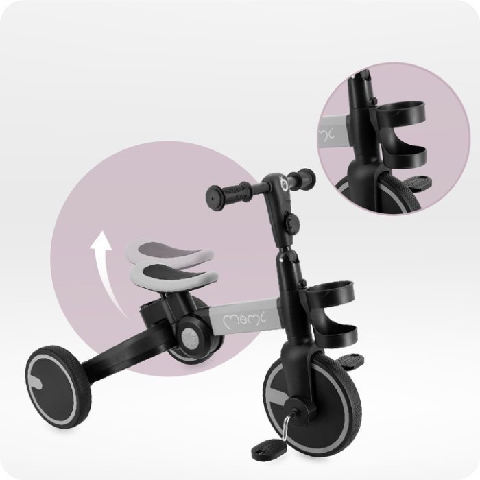 Биговел-велосипед 3 в 1 MoMi FILO Gray