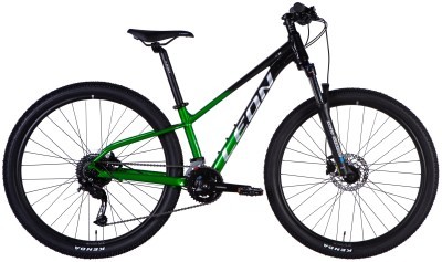 Велосипед AL 27,5" Leon XC 80 HDD рама-13" черный с зеленым 2025