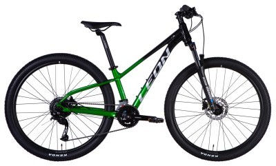 Велосипед AL 27,5&quot; Leon XC 80 HDD рама-13&quot; чорний з зеленим 2025