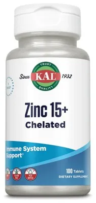 Zinc 15+ Chelated - 100 tabs