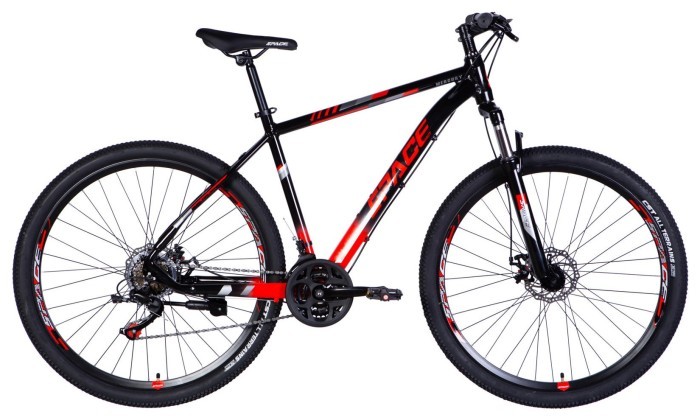 Велосипед AL 29" SPACE MERCURY DD FR рама-20" черно-красный 2026