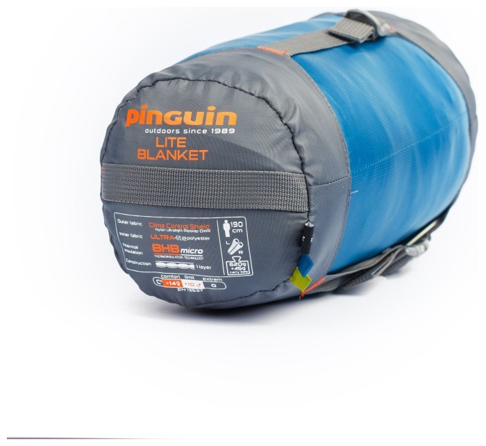Спальный мешок Pinguin Lite Blanket (14/10°C), 190 см - Right Zip, Petrol (PNG 229462) 2020