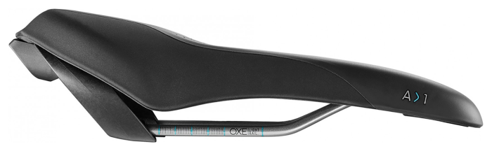Седло Selle Royal SCIENTIA A1 Athletic, 3D skingel, обивка Black Gummy/Black mokka, 289х127мм, 380г, рейлы сталь + Curva suspension, unisex, черное