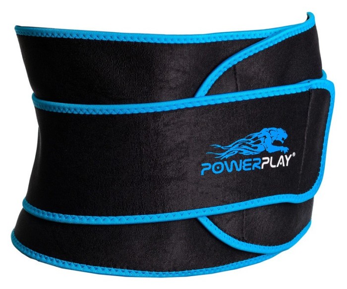 Пояс для схуднення PowerPlay 4303 Чорно-Синій