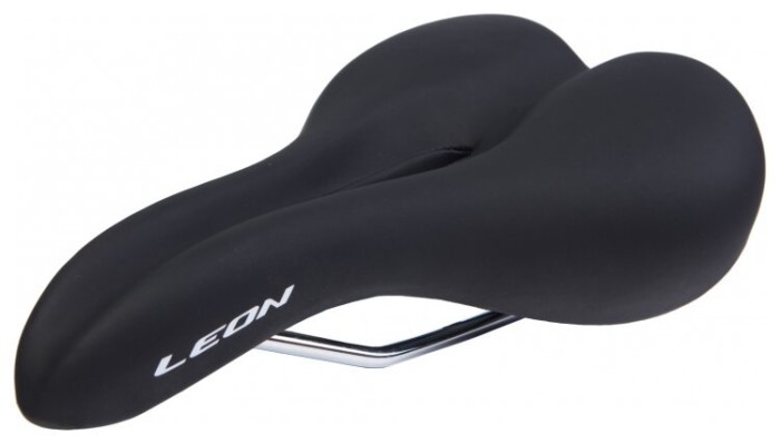 Сідло з відверненням 275*172 K.San YBT-K080 з логотипом LEON чорне (чорний), укр, укр