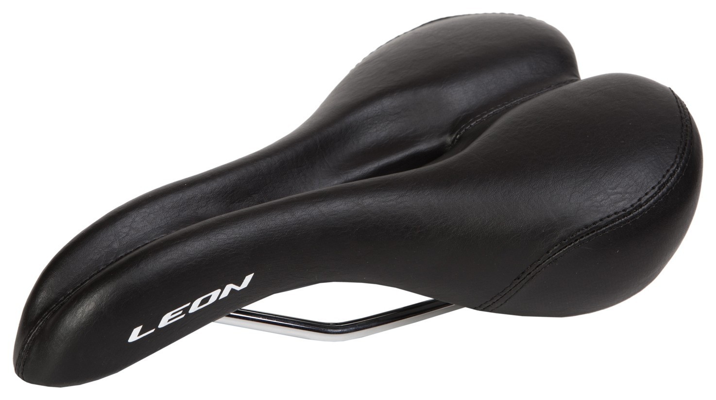 Сідло з відверненням 275*172 K.San YBT-K080 з логотипом LEON чорне (чорний)
