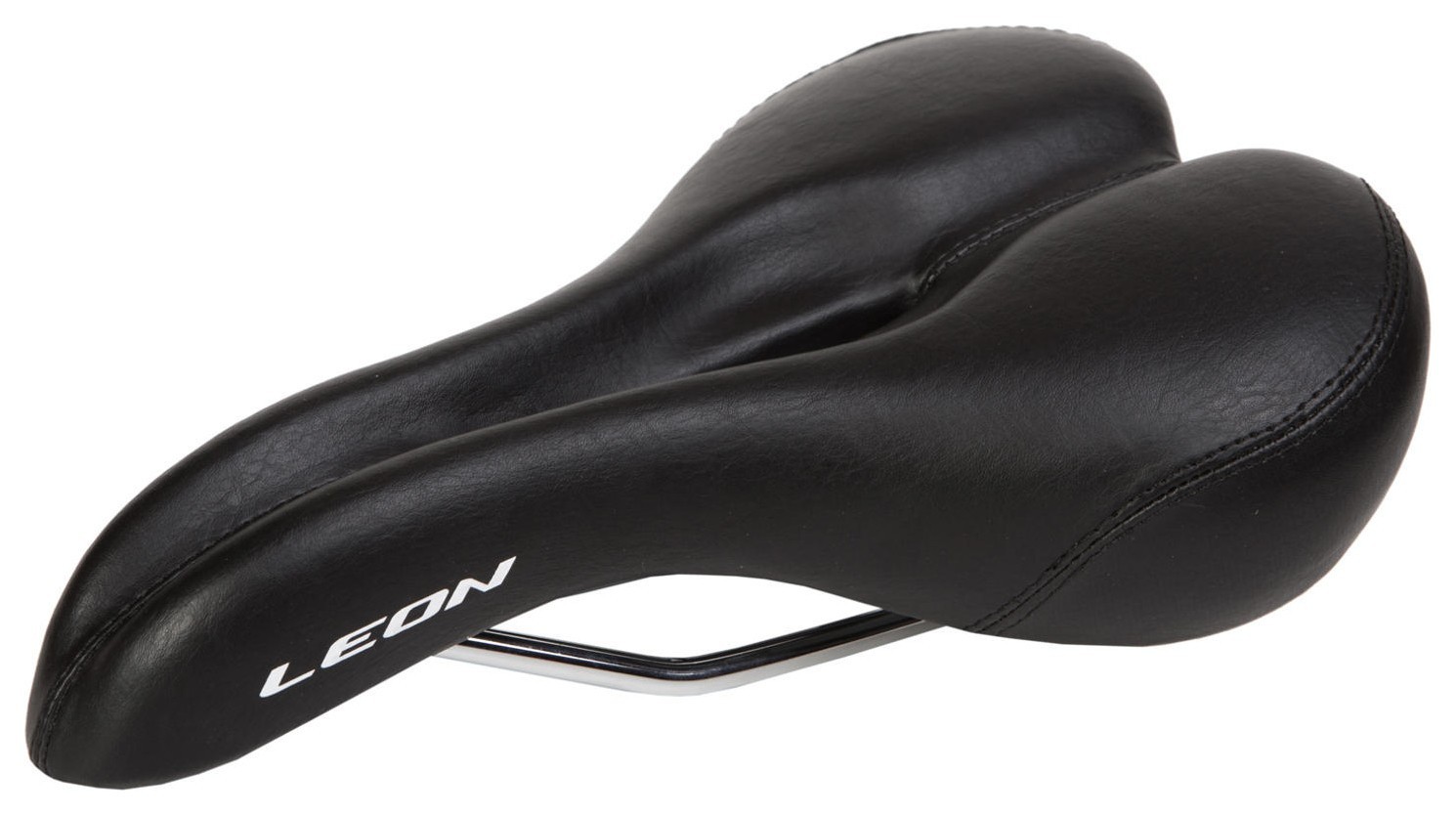 Сідло з відверненням 275*172 K.San YBT-K080 з логотипом LEON чорне (чорний)