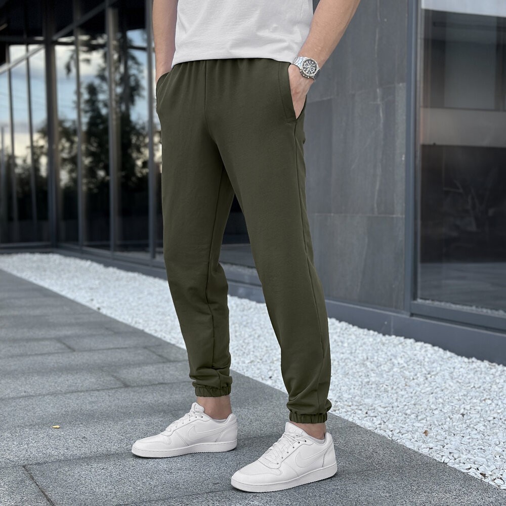 Чоловічі штани джогери з кишенями світлий хакі Pobedov 95, укр, укр