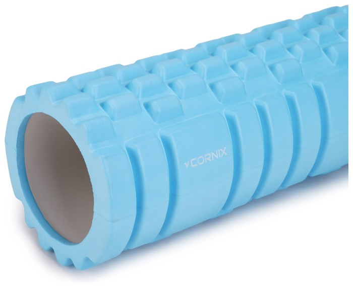 Масажний ролик Cornix EVA 33 x 14 см (валик, роллер) XR-0030 Sky Blue
