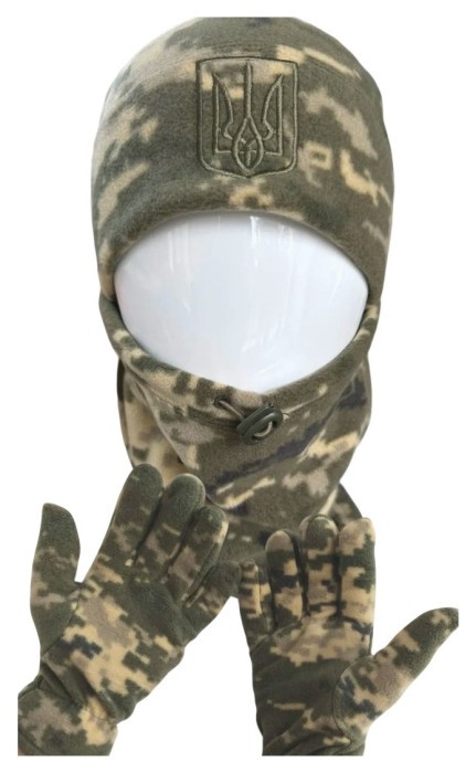 Шапка флисовая герб Ranger пиксель 55-57 (RA8955)