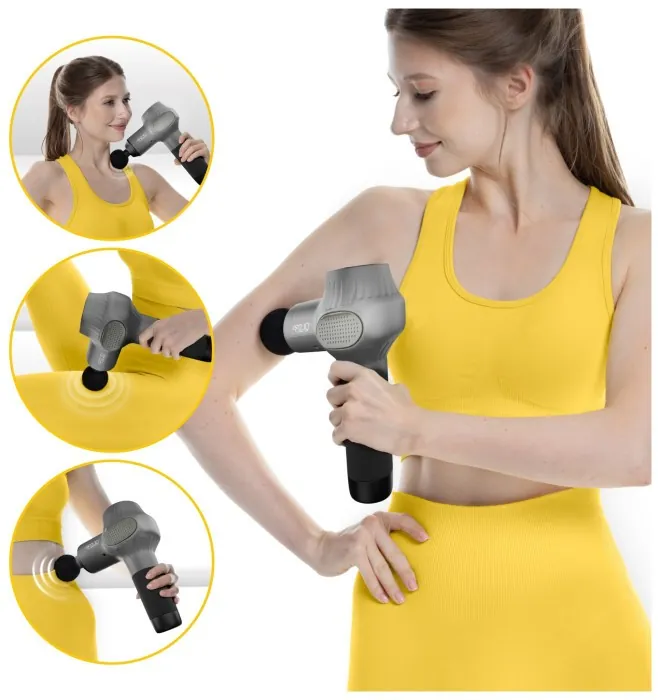 Ручной перкуссионный массажер 4FIZJO Massage Gun Active 30 Вт массажный пистолет (P-5907739319937)