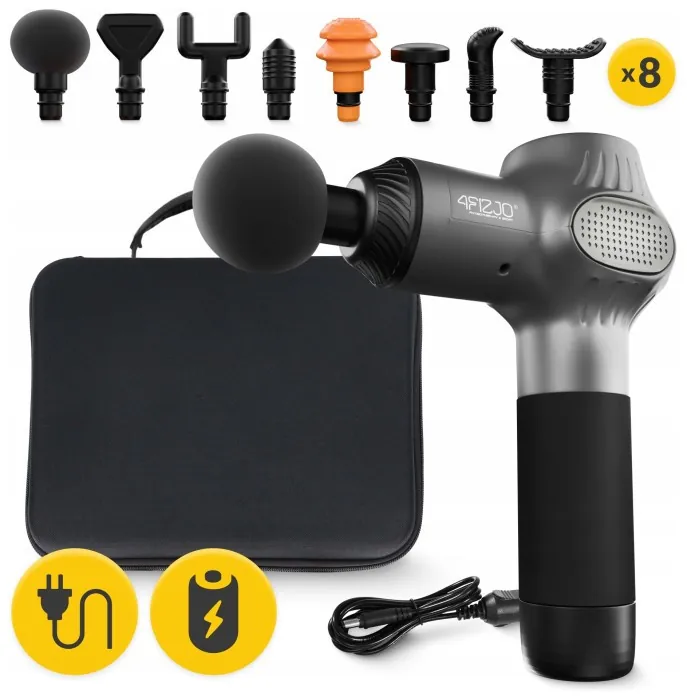 Ручной перкуссионный массажер 4FIZJO Massage Gun Active 30 Вт массажный пистолет (P-5907739319937)