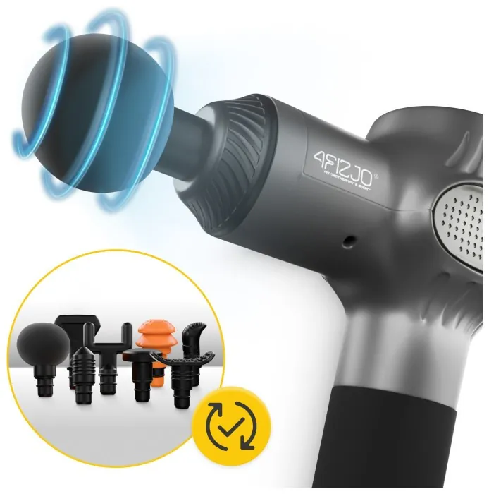 Ручной перкуссионный массажер 4FIZJO Massage Gun Active 30 Вт массажный пистолет (P-5907739319937)