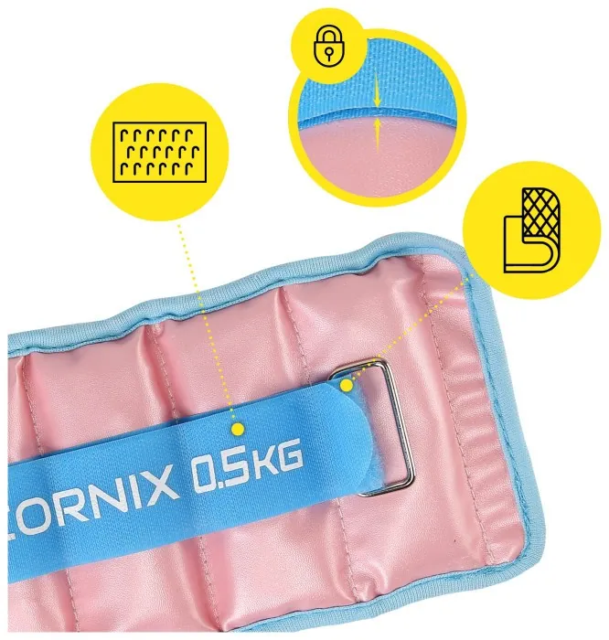 Утяжелители-манжеты для ног и рук Cornix 2 x 0.5 кг XR-0396