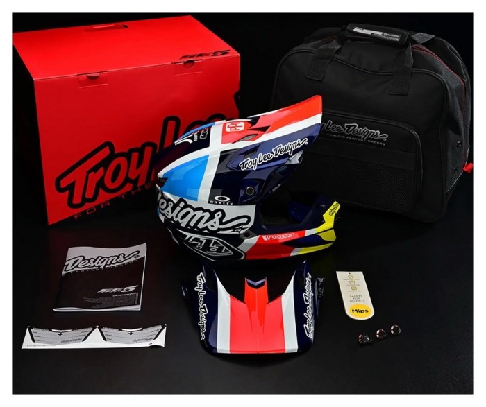 Мото Шолом TLD SE5 Carbon Helmet [Team Red] M