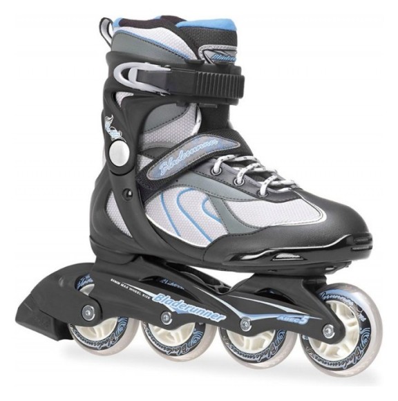Роликові коньки для дорослих Bladerunner PRO 80 W 35 (5US) 220мм Silver/blue (0T306200 835), укр