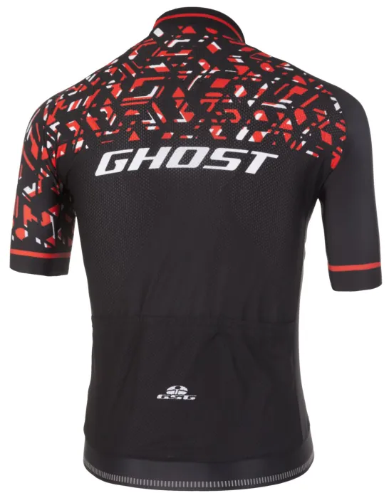 Джерси Ghost Factory Racing, Short, XL, черно-красно-белое