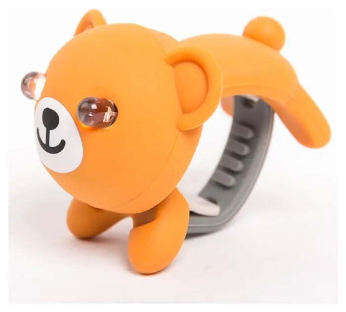 Мигалка для дитячого велосипеда Zoonimal Ведмідь, LED, на кермо. Світіння: Білий