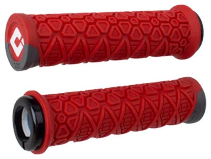 Гріпси ODI Vanquish, v2.1 Lock-On ,MTB , Closed End Red/Grph w/Blk, укр, укр
