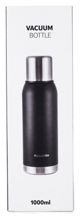 Термос Naturehike Q-9H NH19SJ010, 304 сталь, 1.0 л, черный